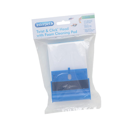 INTERPET TWIST & CLICK FISH TANK AQUARIUM GLASS ALGAE SCRAPER SPONGE MULTI TOOL